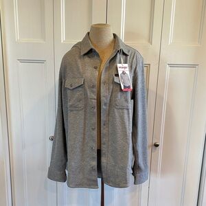 Wrangler Men's Light Gray Flannel Knit Shirt